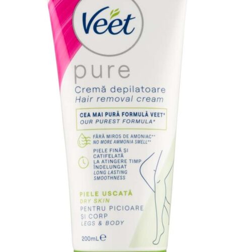 Veet Pure Szőrtelenítő krém száraz bőrre 200ml