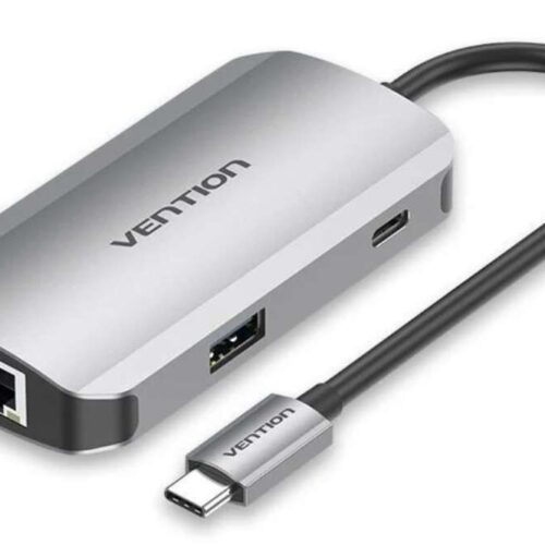 Vention USB-C -> USB3.0x3/RJ45/PD  (0