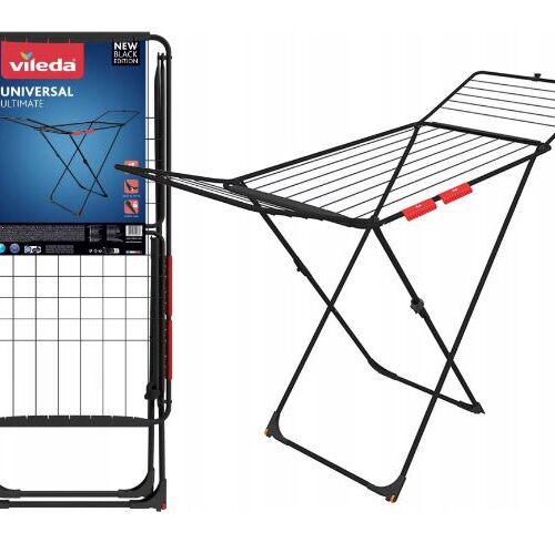 Vileda Universal Ultimate X-lábú Ruhaszárító 18m - fekete