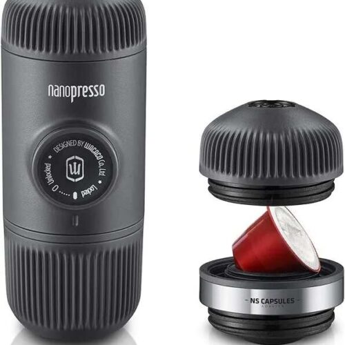 Wacaco Nanopresso hordozható kávéfőző őrölt kávéhoz + Nespresso adapter