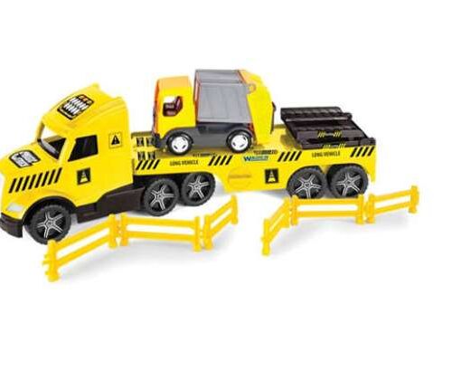 Wader Magic Truck Technic - Világító kamion kukásautóval 80cm