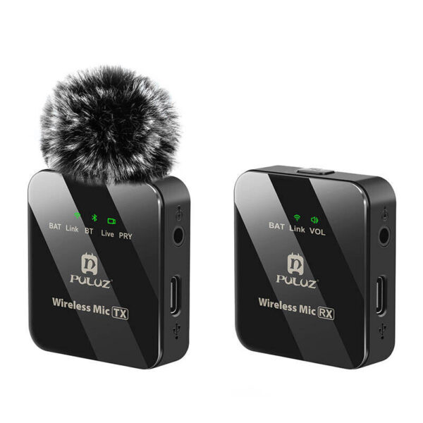 Wireless Lavalier Microphone PULUZ 1 TX + 1 RX (PU3153B)