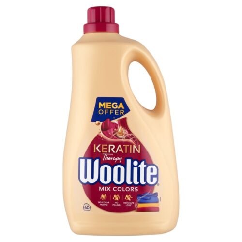 Woolite Keratin Therapy folyékony Mosószer színes ruhákhoz 3