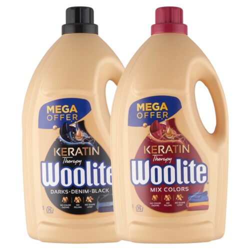 Woolite Keratin Therapy Mosószer csomag színes és sötét ruhákhoz...
