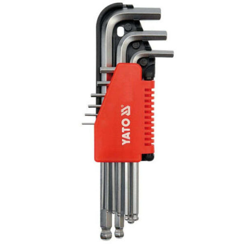 YATO Gömbfejű imbuszkulcs készlet 9 részes 2-10 mm CrV