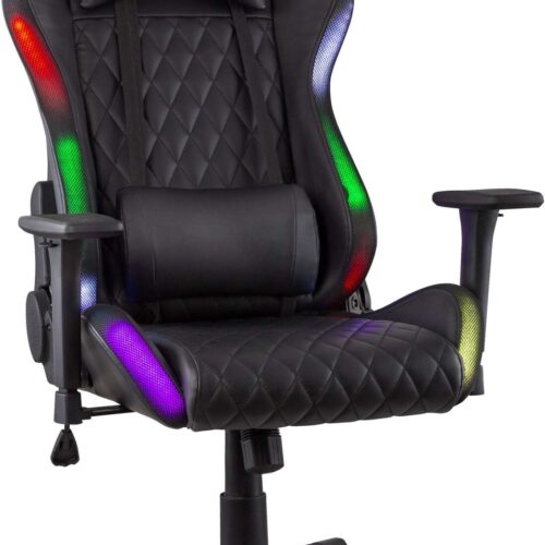 Yenkee YGC 300RGB Stardust Gamer szék RGB világítással - fekete