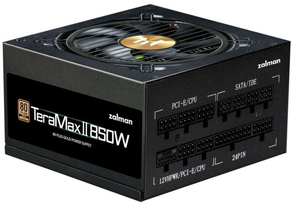 Zalman 850W TeraMax II 80+ Gold Tápegység - Fekete
