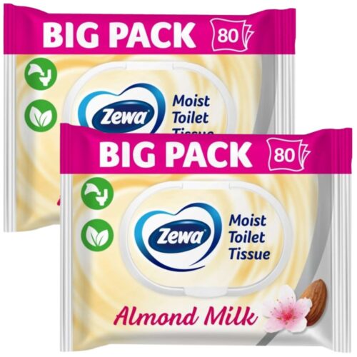 Zewa Almond Milk Bigpack Nedves Toalettpapír 2x80db
