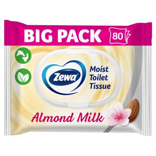 Zewa Almond Milk Bigpack Nedves Toalettpapír 80db