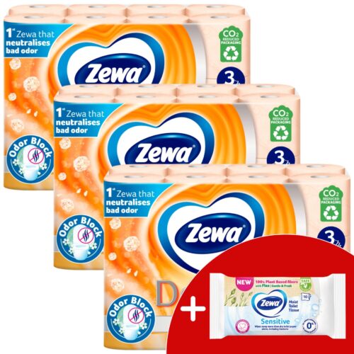 Zewa Deluxe Cashmere Peach 3 rétegű Toalettpapír 3x24 tekercs + A...
