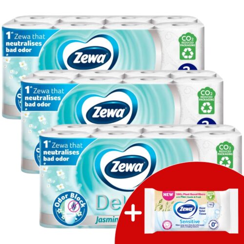 Zewa Deluxe Jasmine Blossom 3 rétegű Toalettpapír 3x16 tekercs +...