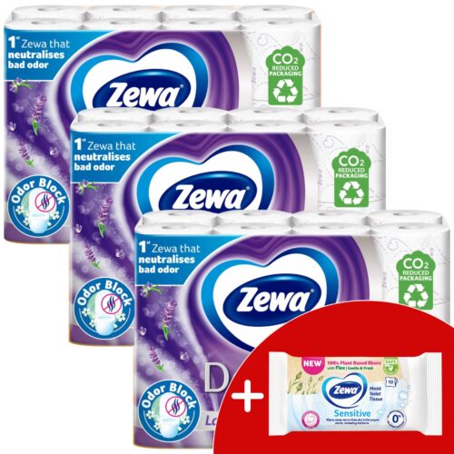 Zewa Deluxe Lavender Dreams 3 rétegű Toalettpapír 3x24 tekercs +...