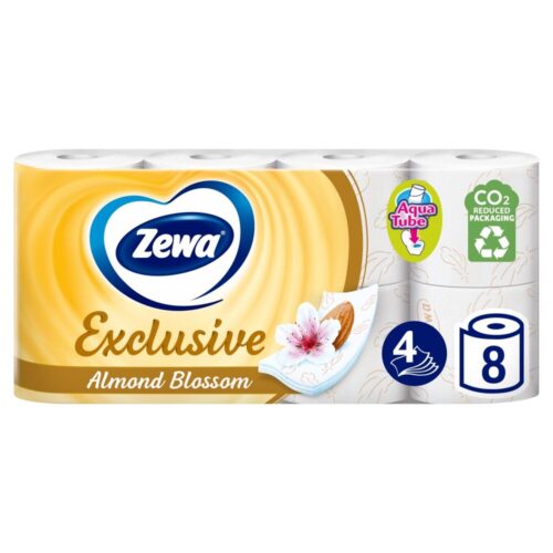 Zewa Exclusive Almond Blossom 4 rétegű Toalettpapír 8 tekercs