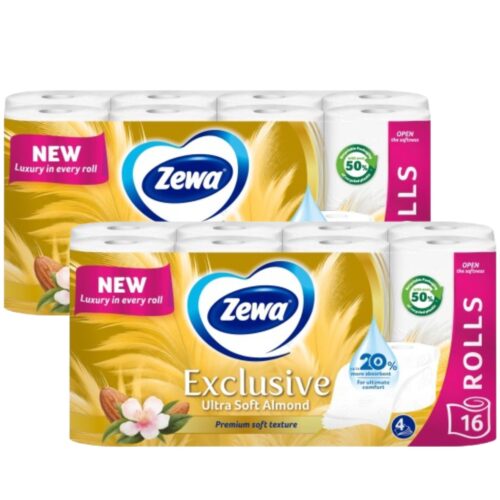 Zewa Exclusive Ultra Soft Almond 4 rétegű Toalettpapír 2x16 tekercs