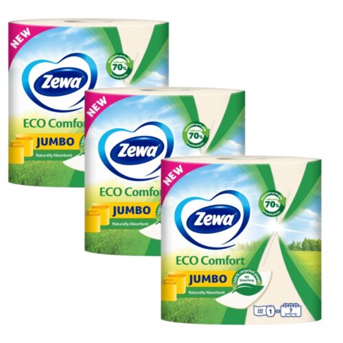 Zewa Jumbo Eco Comfort 2 rétegű Háztartási papírtörlő 3x1 tekercs