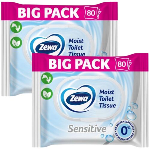 Zewa Sensitive Bigpack Nedves Toalettpapír 2x80db