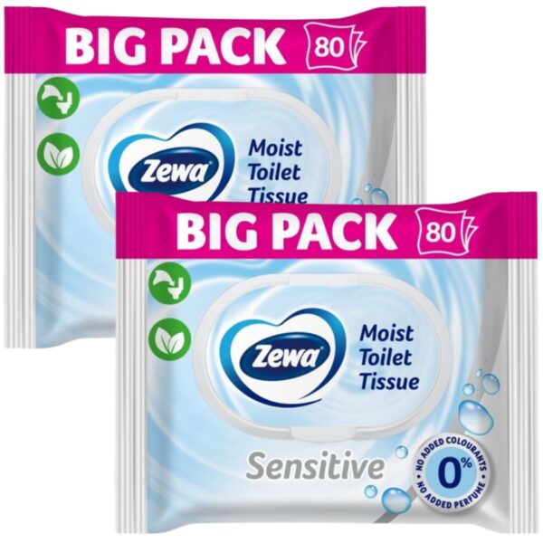 Zewa Sensitive Bigpack Nedves Toalettpapír 2x80db