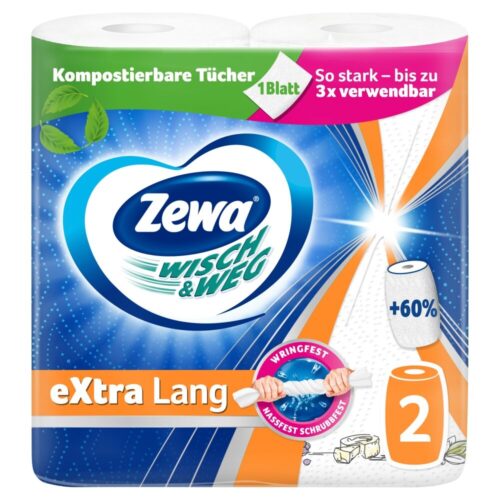 Zewa Wisch & Weg Extra Lang Design 2 rétegű Háztartási papírt...