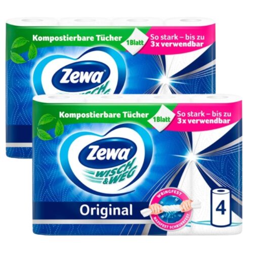 Zewa Wisch & Weg Original 2 rétegű Papírtörlő 2x4 tekercs